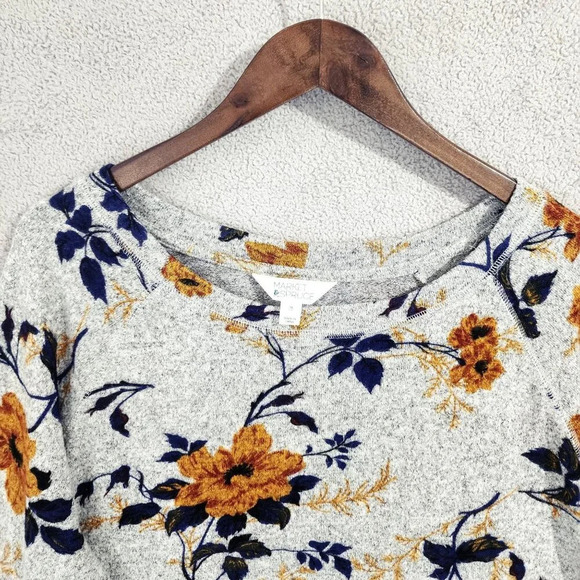 Market & Spruce Floral Print Pullover Knit Top Size 2X - Picture 6 of 7